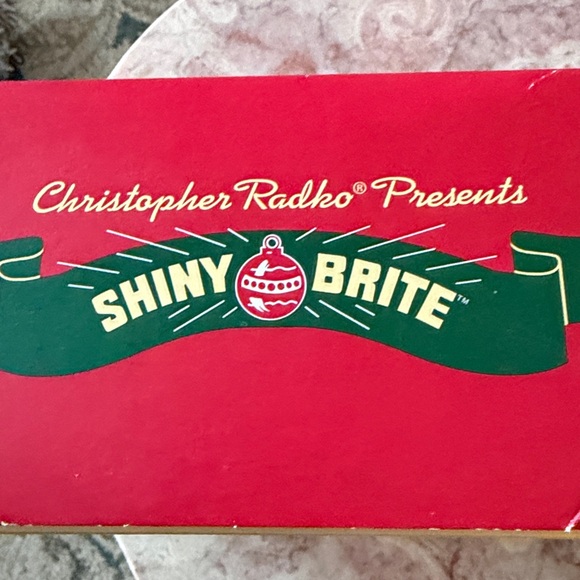 NIB~Set Of 9 Christopher Radko Shiny Brite Large Mixed Glass Holiday Ornaments - Picture 7 of 7